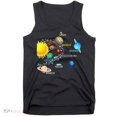 Planets Space Constellation Milky Way Tank Top