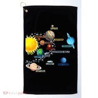 Planets Space Constellation Milky Way Golf Towel thumb 0