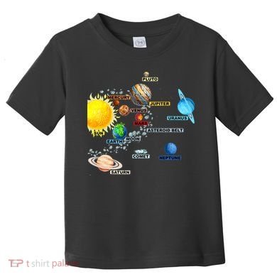 Planets Space Constellation Milky Way Toddler T-Shirt