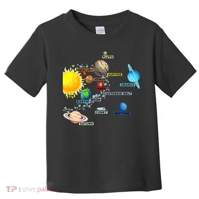 Planets Space Constellation Milky Way Toddler T-Shirt