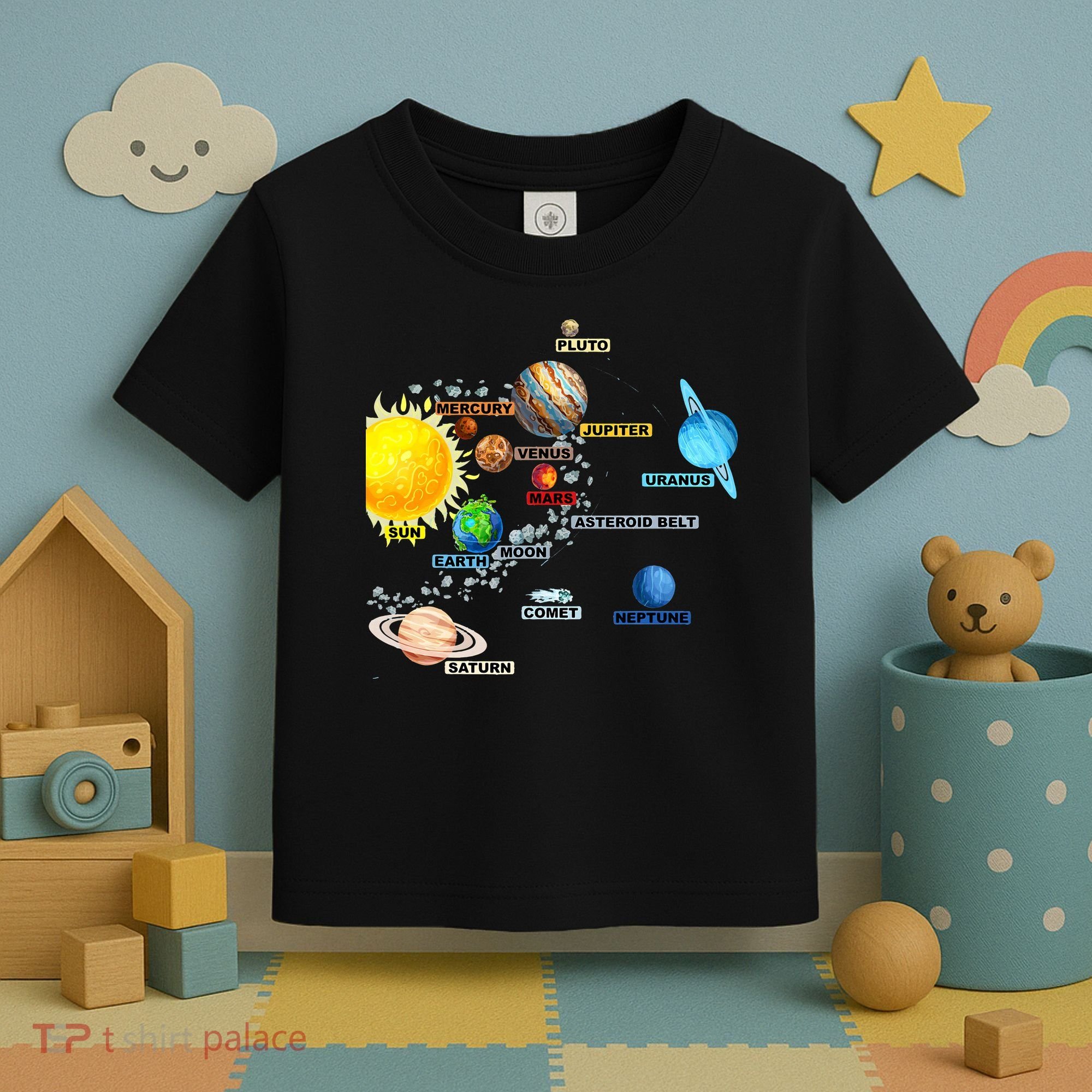 Planets Space Constellation Milky Way Toddler T-Shirt