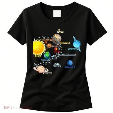 Planets Space Constellation Milky Way Women's T-Shirt