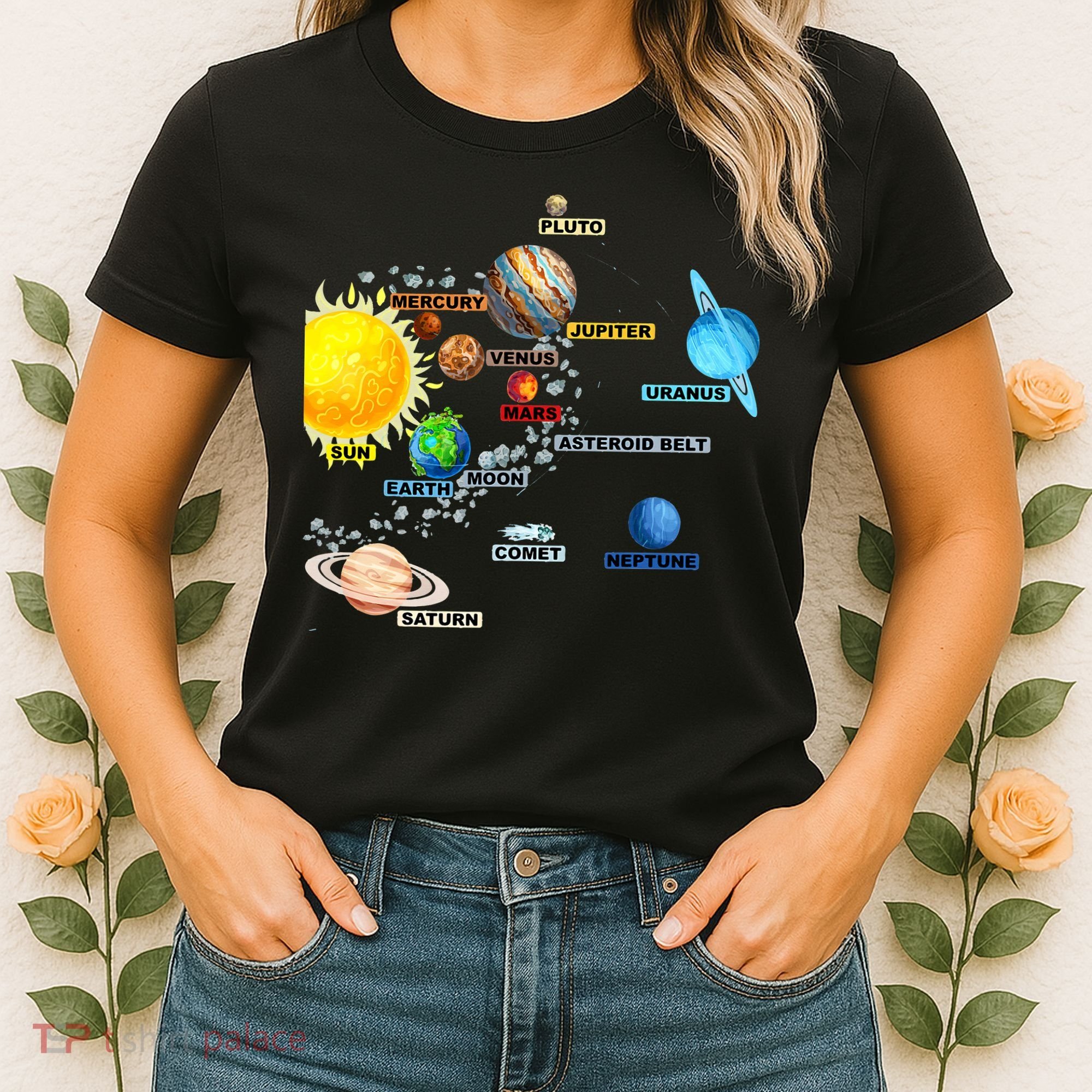 Planets Space Constellation Milky Way Women's T-Shirt