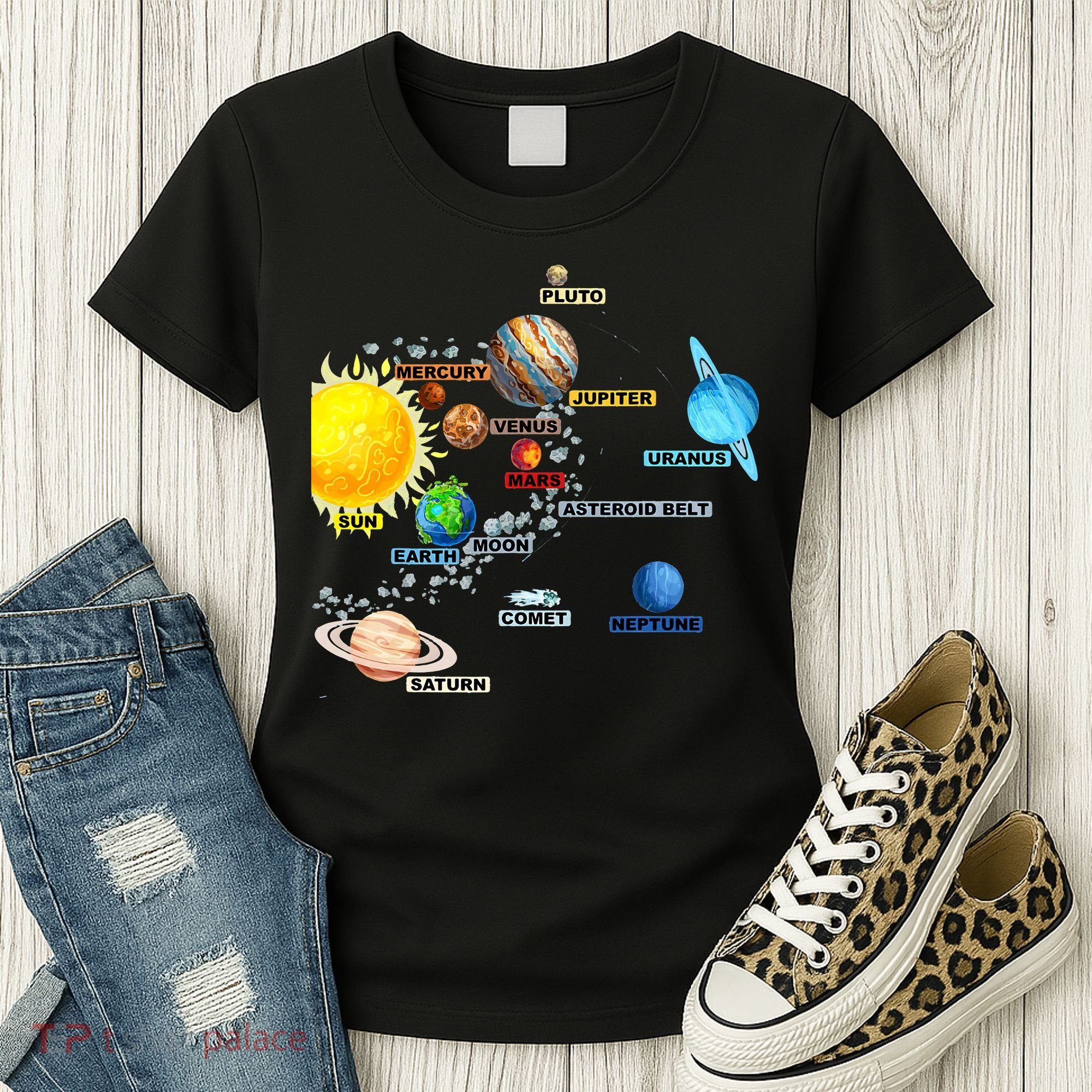Planets Space Constellation Milky Way Women's T-Shirt