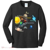 Planets Space Constellation Milky Way Kids Long Sleeve Shirt thumb 0