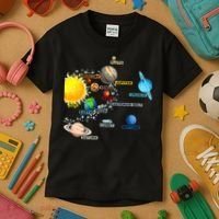 Planets Space Constellation Milky Way Kids T-Shirt thumb 3