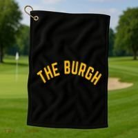 Pittsburgh Sl City The Burgh Funny 412 Pennsylvania Golf Towel thumb 1