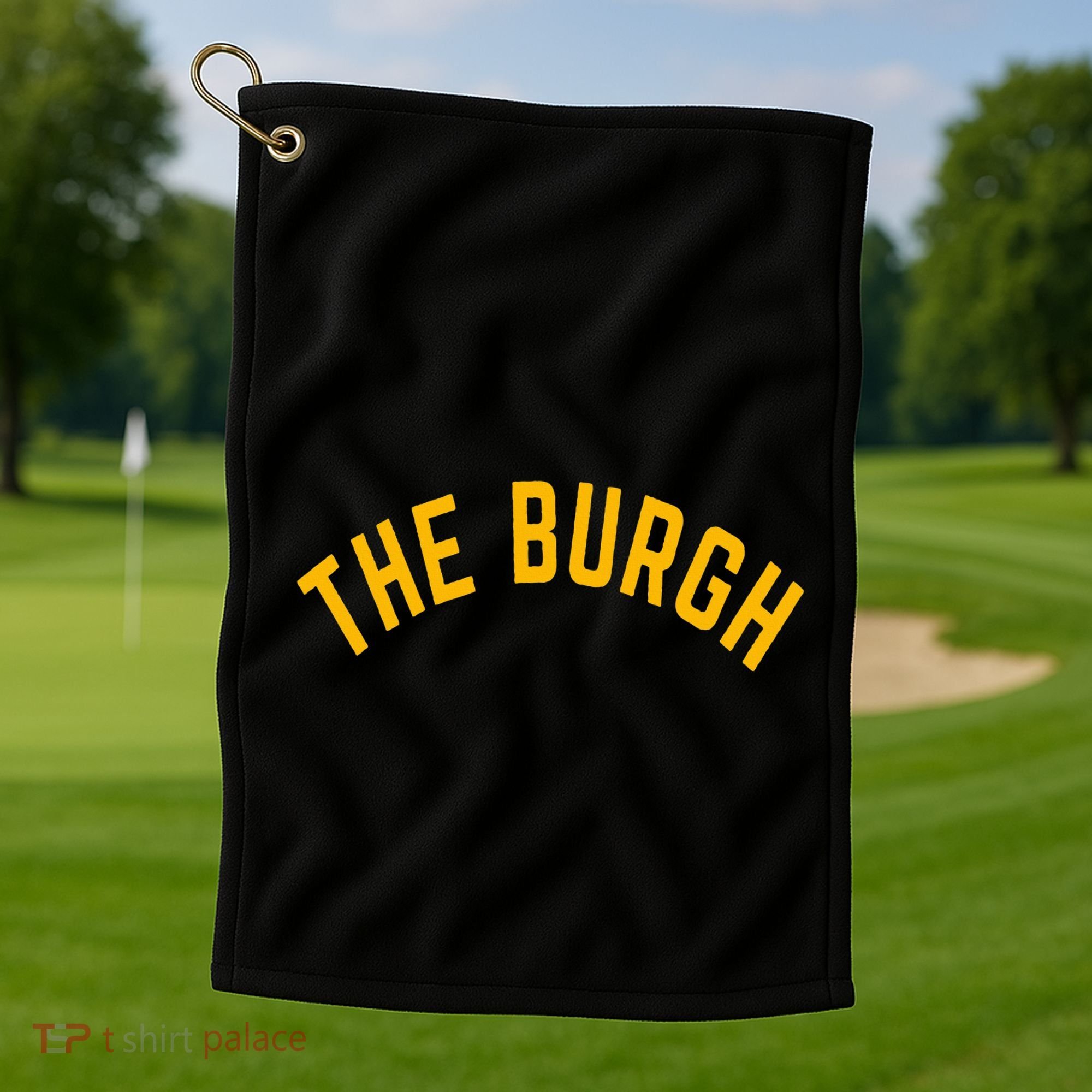 Pittsburgh Sl City The Burgh Funny 412 Pennsylvania Golf Towel