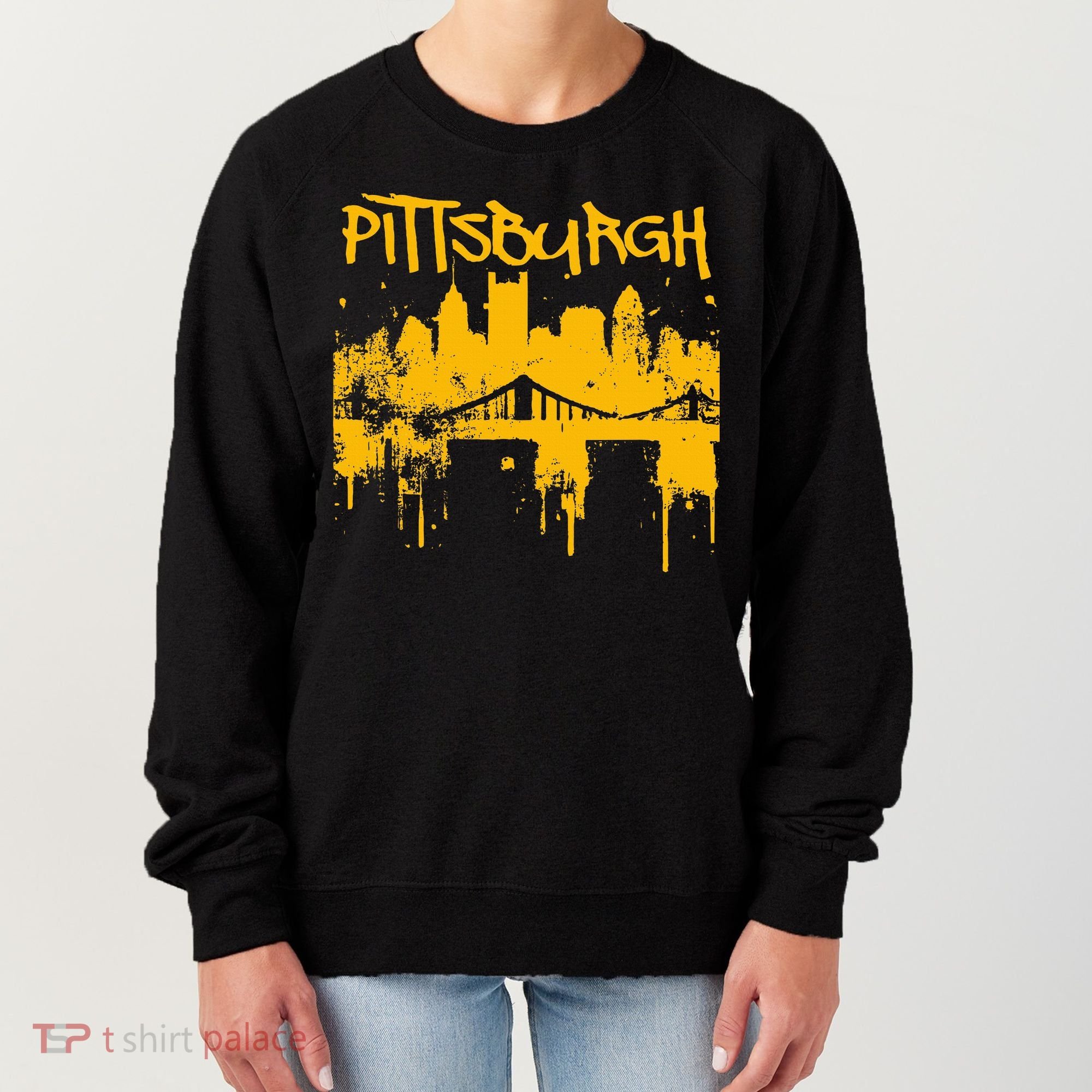 Pittsburgh Steel City Skyline Women's Sweatshirt