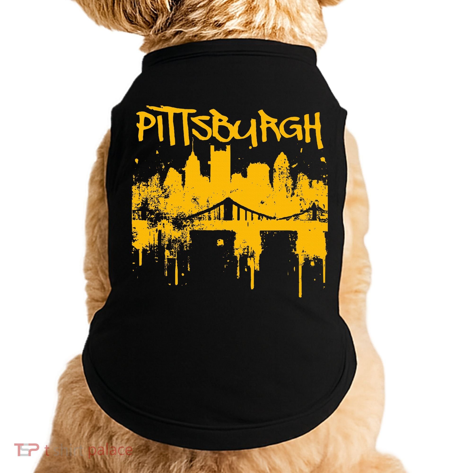 Pittsburgh Steel City Skyline Doggie Tank