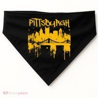 Pittsburgh Steel City Skyline USA-Made Doggie Bandana thumb 0
