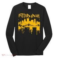 Pittsburgh Steel City Skyline Long Sleeve Shirt thumb 0