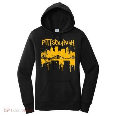 Pittsburgh Steel City Skyline Women's Hoodie