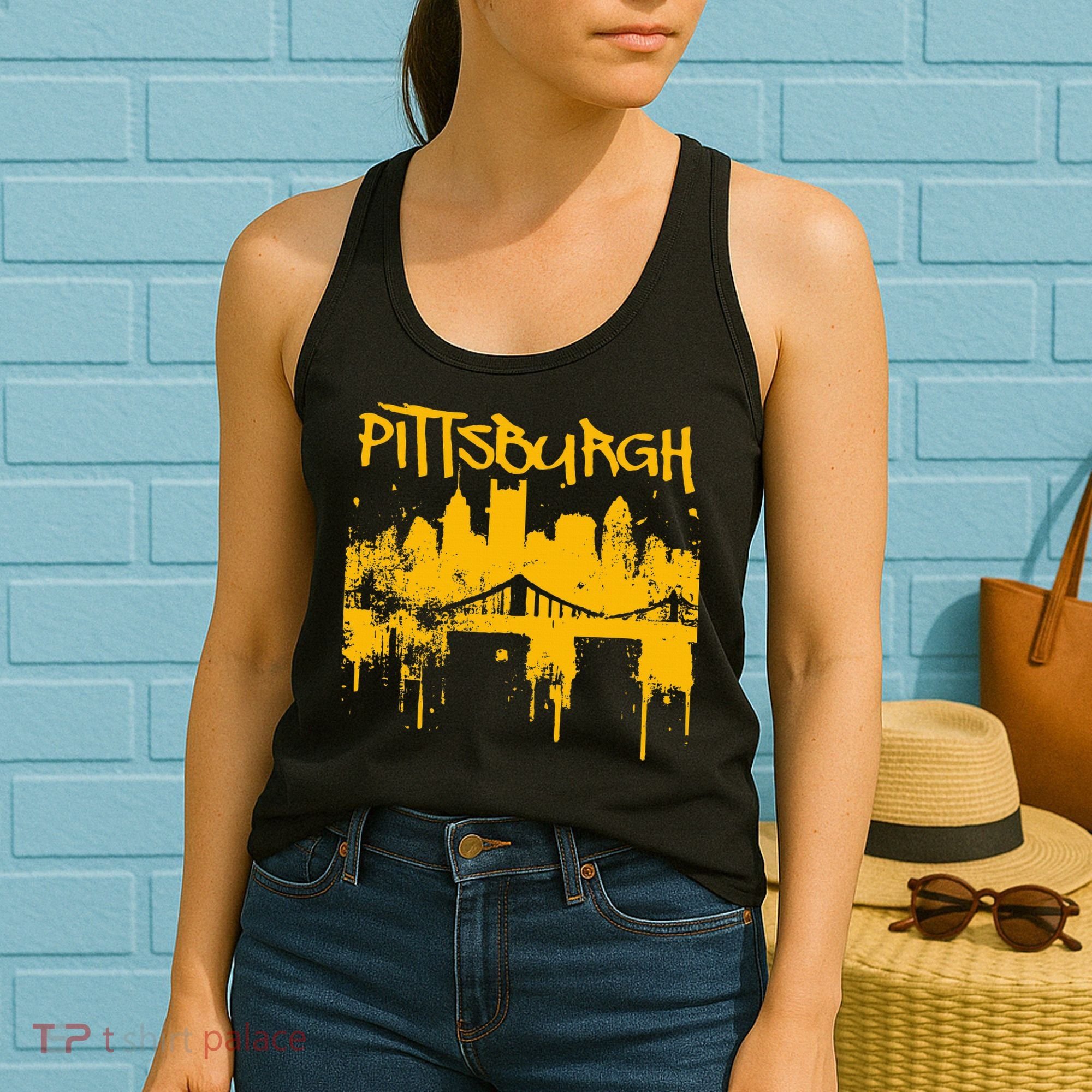 Pittsburgh Steel City Skyline Women's Tank Top