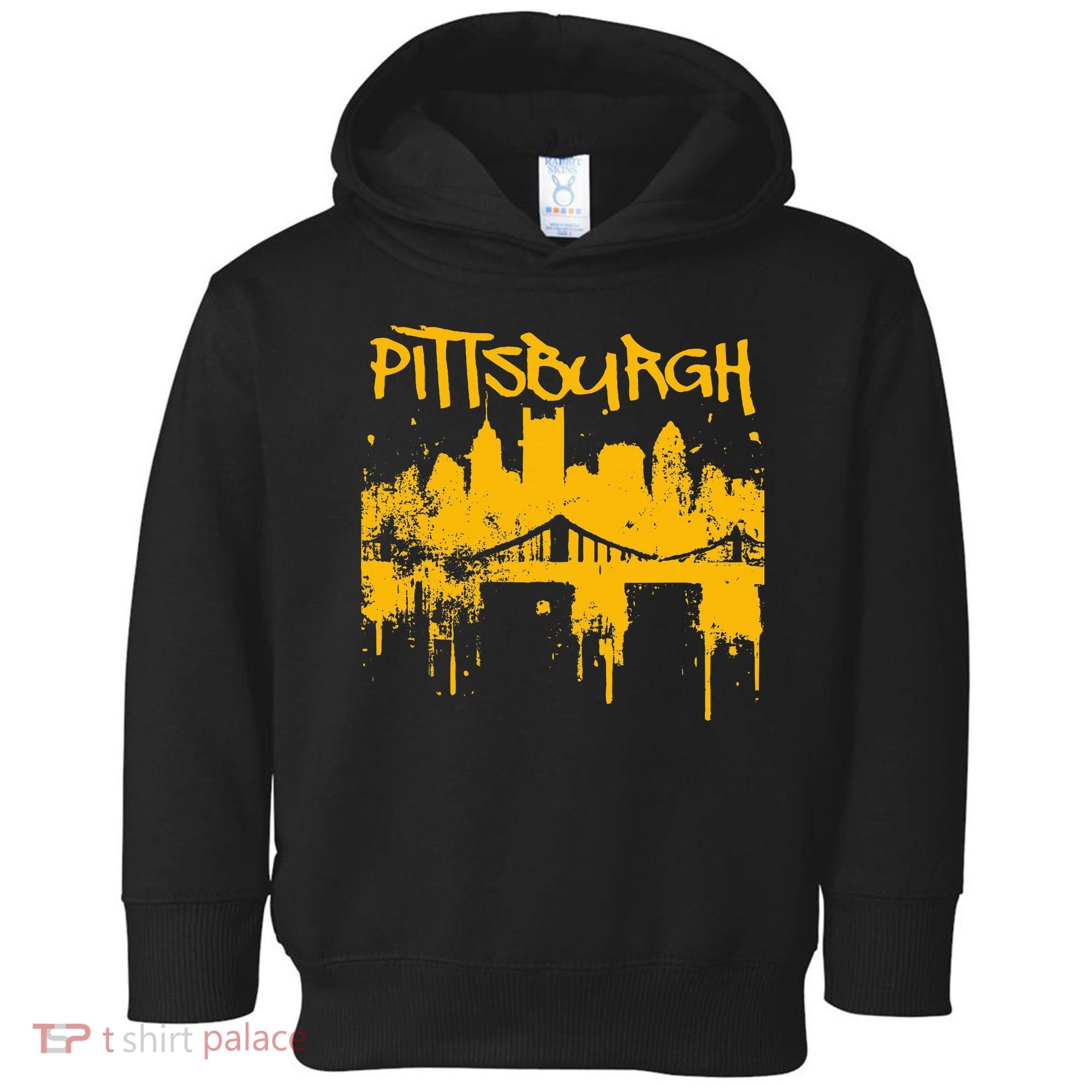 Pittsburgh Steel City Skyline Toddler Hoodie
