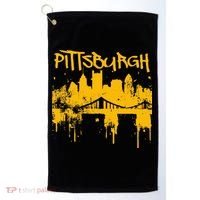 Pittsburgh Steel City Skyline Golf Towel thumb 0