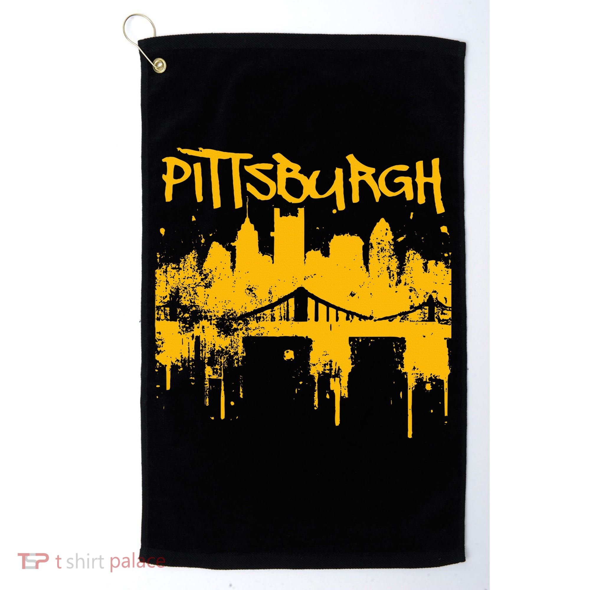 Pittsburgh Steel City Skyline Golf Towel