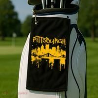 Pittsburgh Steel City Skyline Golf Towel thumb 2