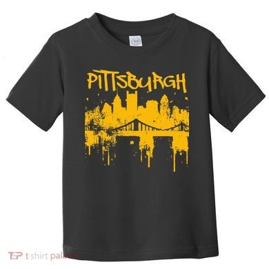 Pittsburgh Steel City Skyline Toddler T-Shirt