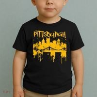 Pittsburgh Steel City Skyline Toddler T-Shirt thumb 2