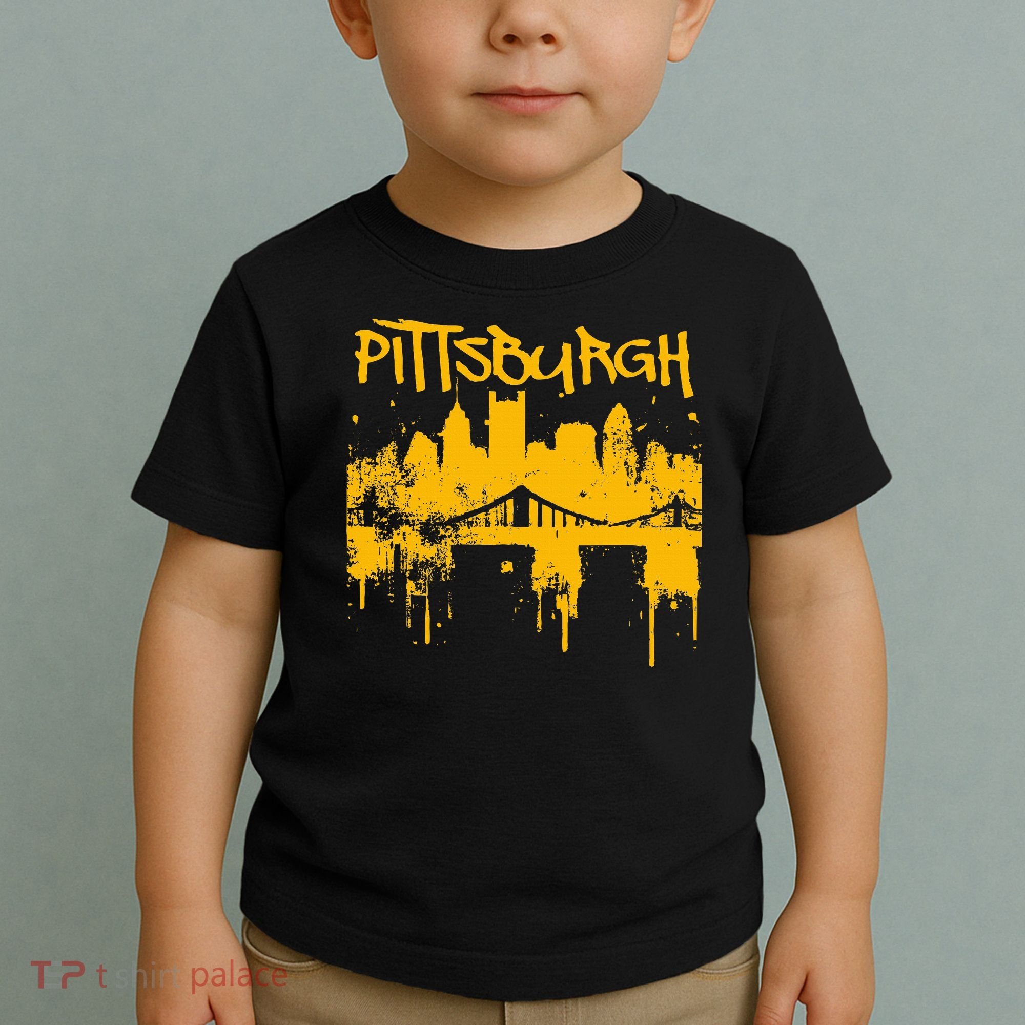 Pittsburgh Steel City Skyline Toddler T-Shirt