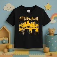Pittsburgh Steel City Skyline Toddler T-Shirt thumb 3