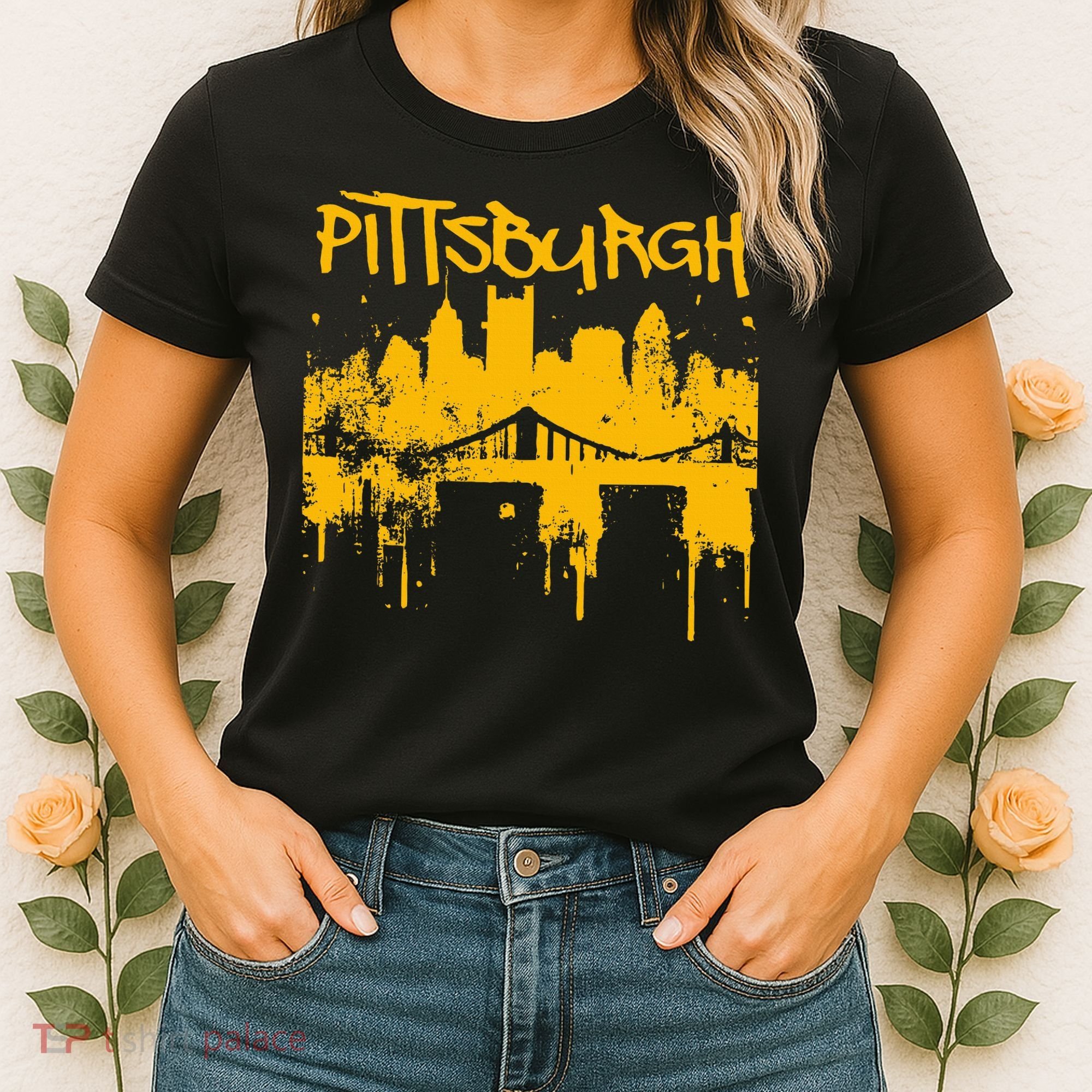 Pittsburgh Steel City Skyline Women's T-Shirt