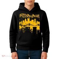 Pittsburgh Steel City Skyline Kids Hoodie thumb 4