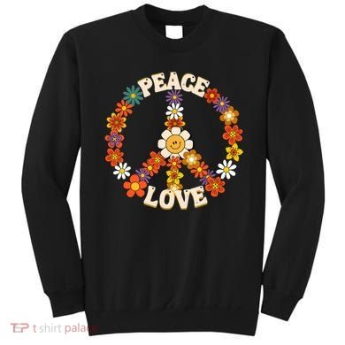 Peace Signs Coloured For 60s 70s Outfits Sweatshirt