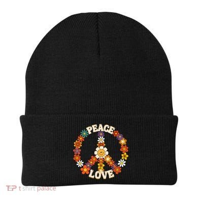 Peace Signs Coloured For 60s 70s Outfits Beanie