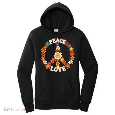 Peace Signs Coloured For 60s 70s Outfits Women's Hoodie