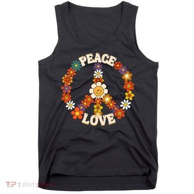 Peace Signs Coloured For 60s 70s Outfits Tank Top