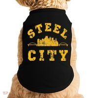 Pittsburgh Steel City Skyline Bridges 412 Home Doggie Tank thumb 0