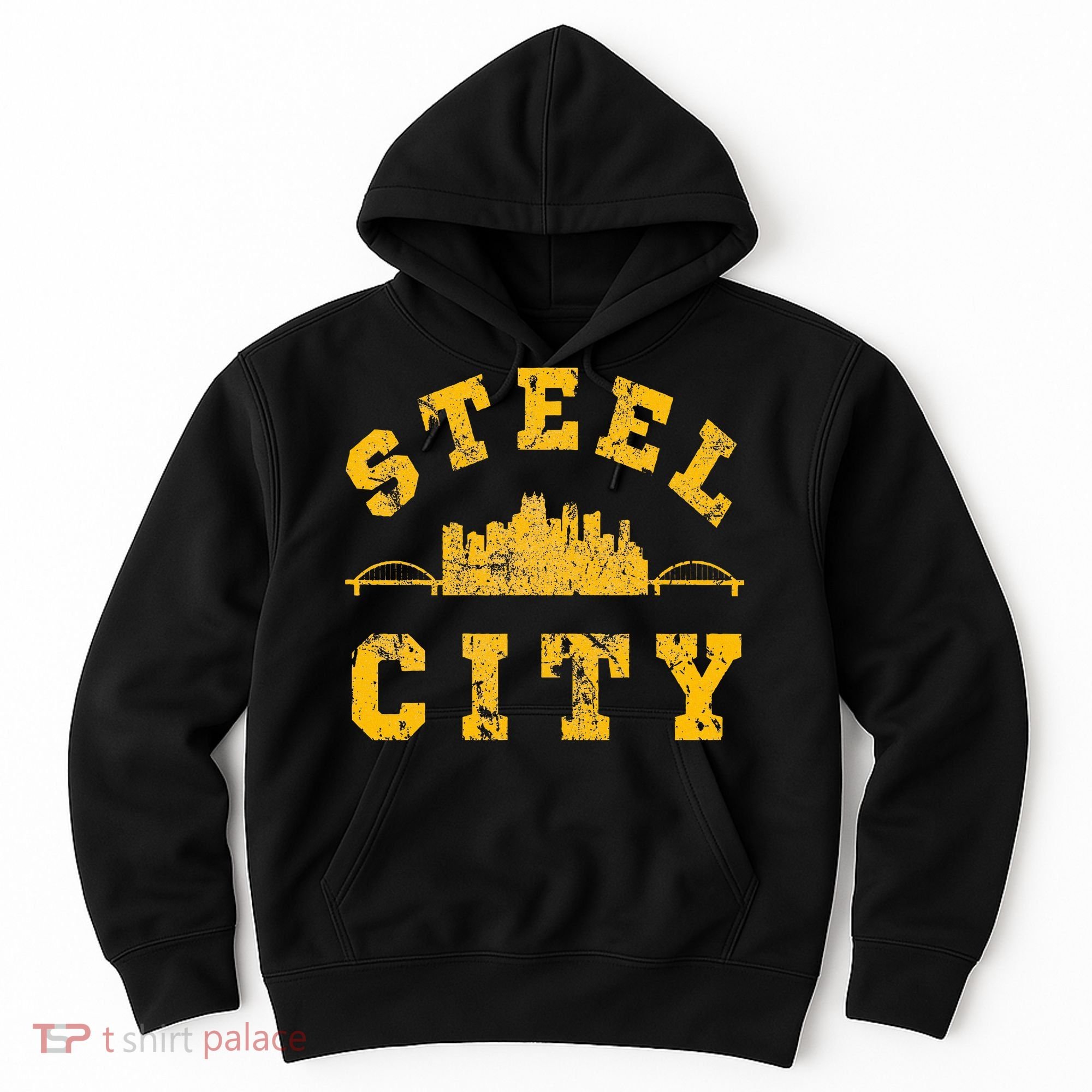 Pittsburgh Steel City Skyline Bridges 412 Home Hoodie