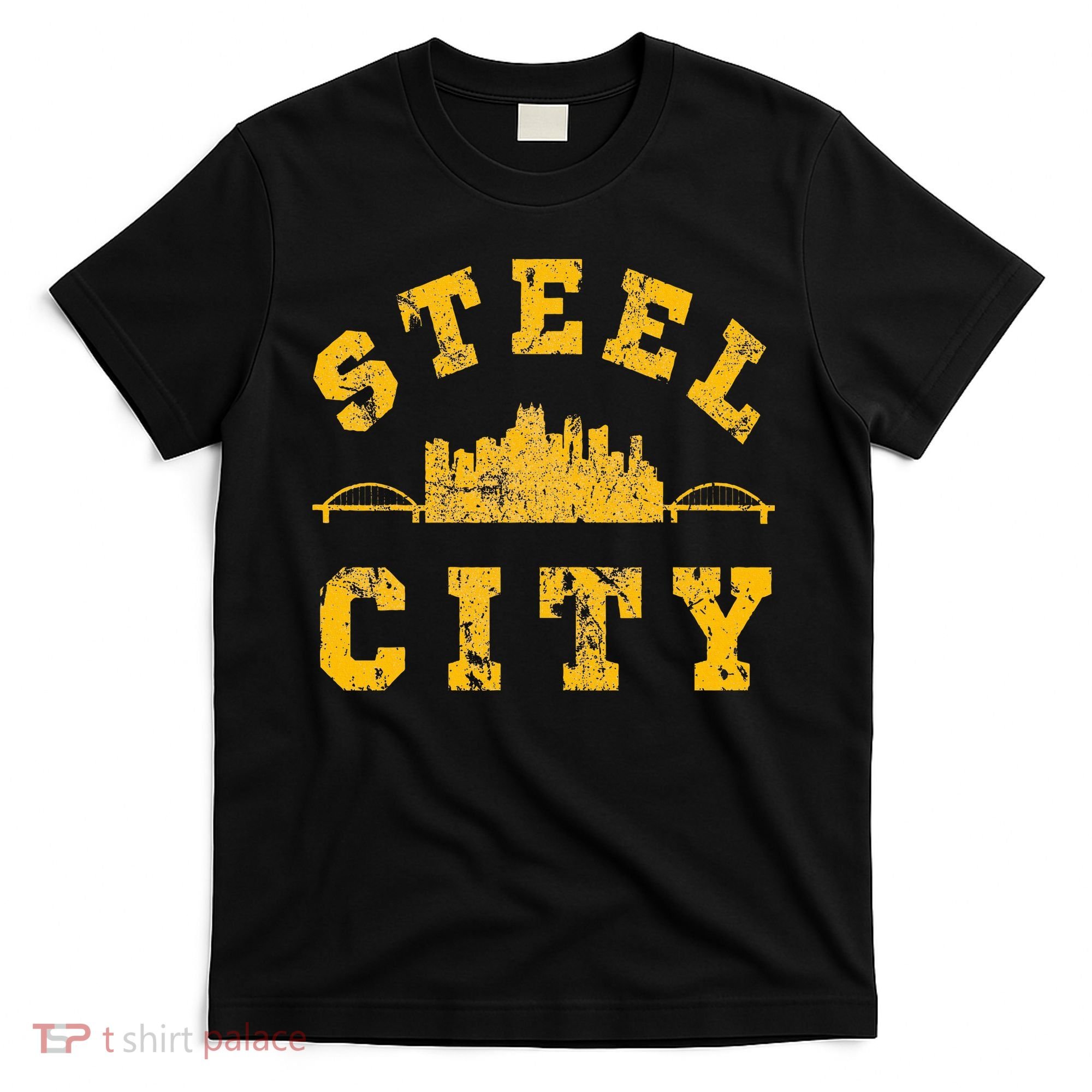 Pittsburgh Steel City Skyline Bridges 412 Home T-Shirt