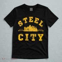 Pittsburgh Steel City Skyline Bridges 412 Home T-Shirt thumb 5