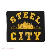 Pittsburgh Steel City Skyline Bridges 412 Home Mousepad thumb 0