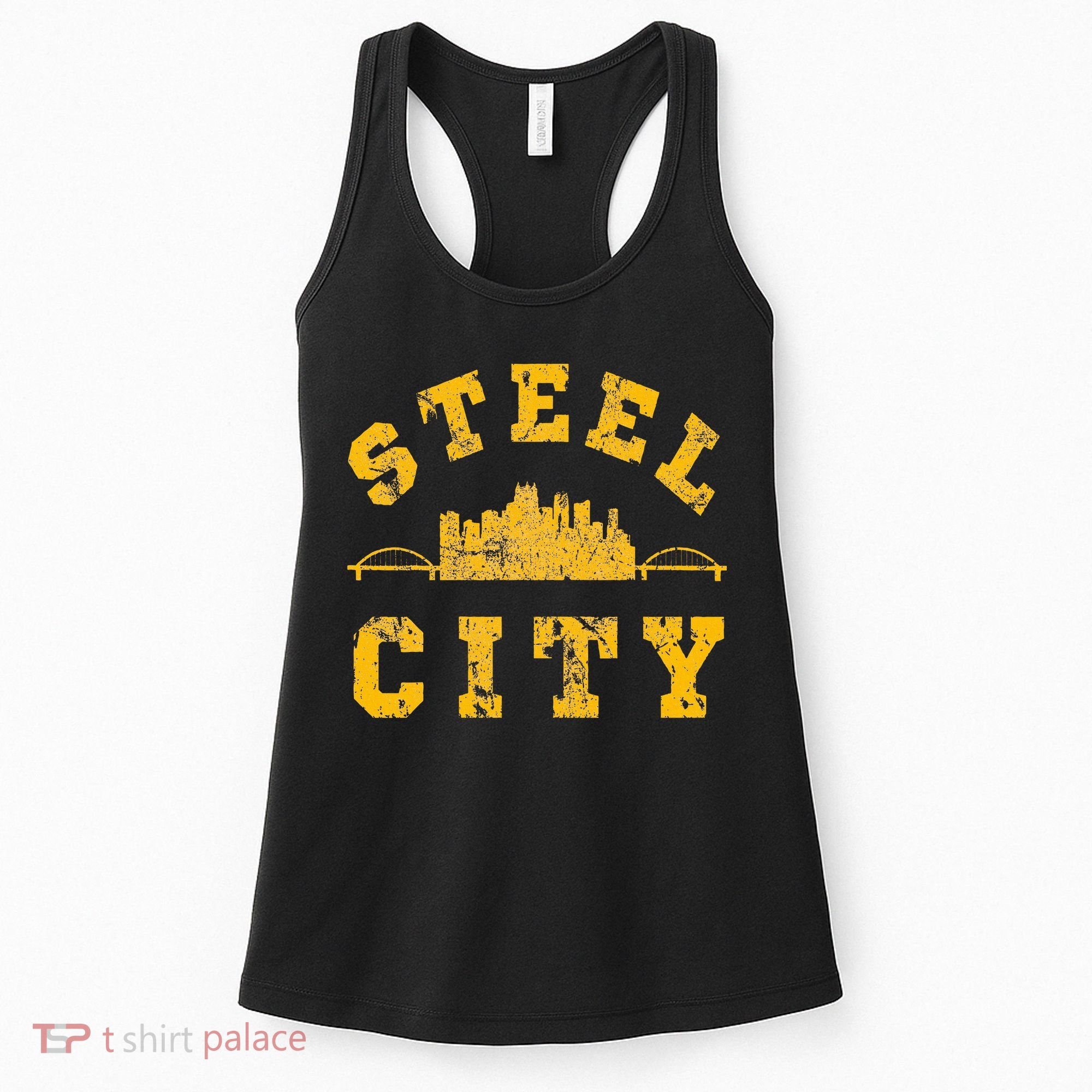 Pittsburgh Steel City Skyline Bridges 412 Home Women's Tank Top