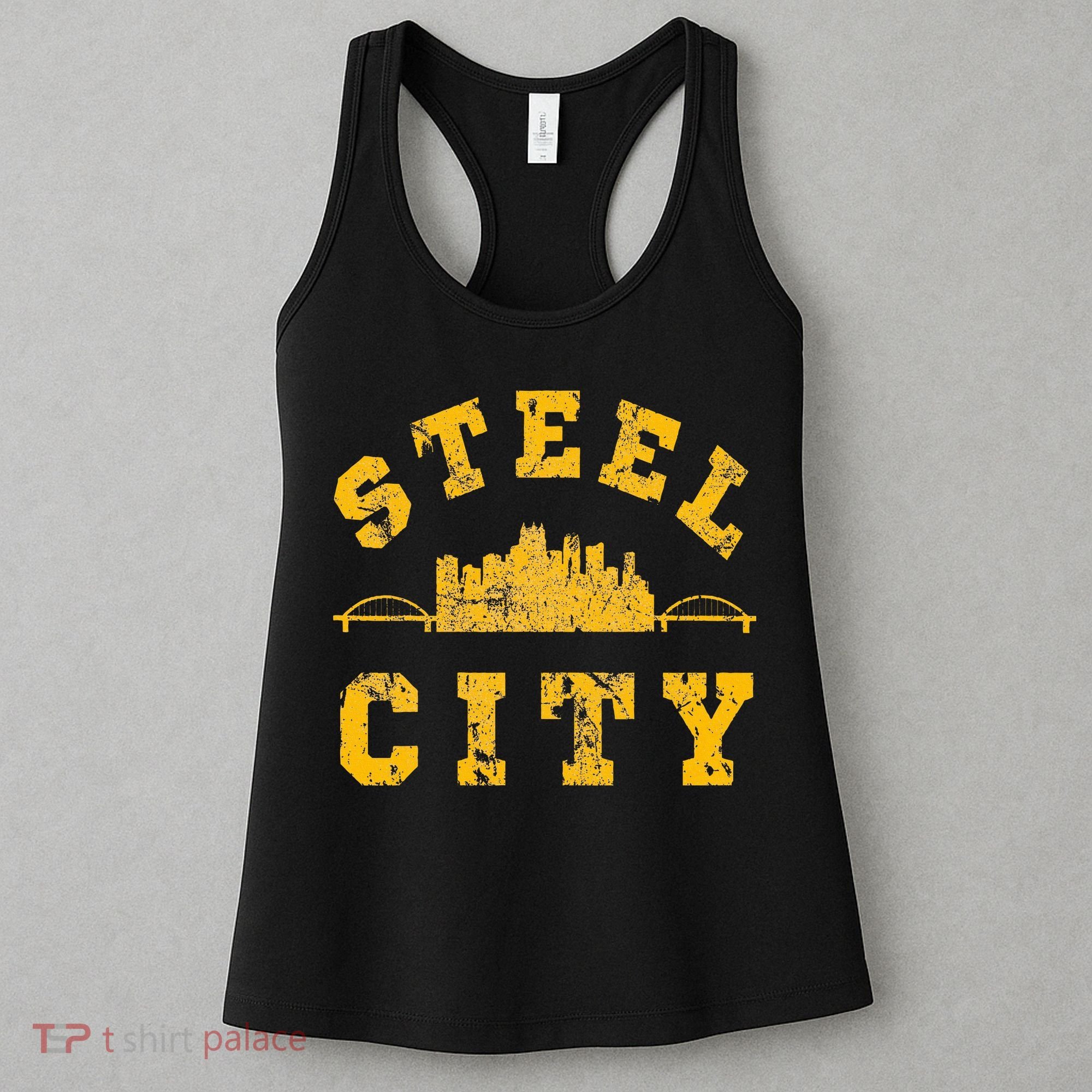 Pittsburgh Steel City Skyline Bridges 412 Home Women's Tank Top