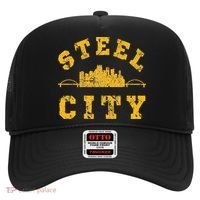 Pittsburgh Steel City Skyline Bridges 412 Home Hat thumb 0
