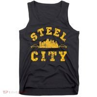 Pittsburgh Steel City Skyline Bridges 412 Home Tank Top thumb 0