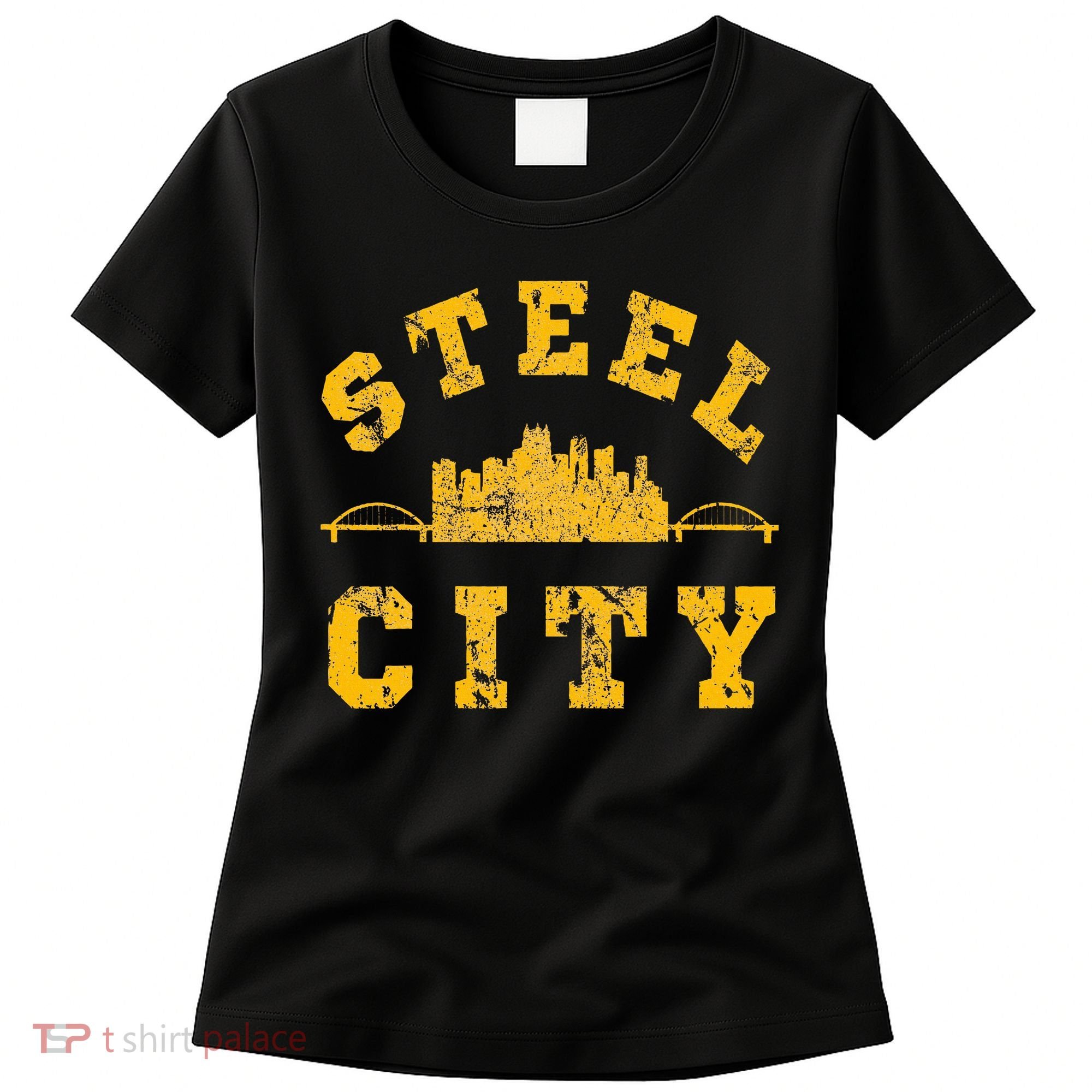 Pittsburgh Steel City Skyline Bridges 412 Home Women's T-Shirt
