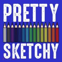 Pretty Sketchy Color Pencils Cool Painter Artist Art Teacher Cool Gift T-Shirt thumb 7