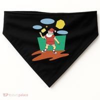 Pickleball Santa Claus USA-Made Doggie Bandana thumb 0