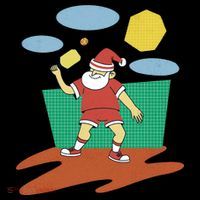 Pickleball Santa Claus Backpack thumb 2