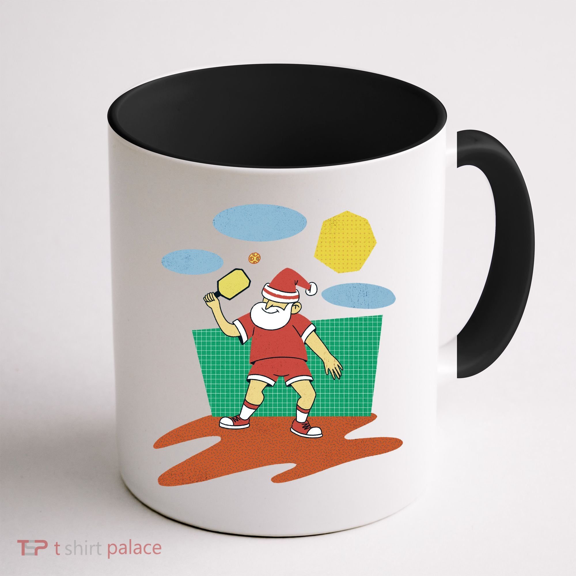 Pickleball Santa Claus Coffee Mug