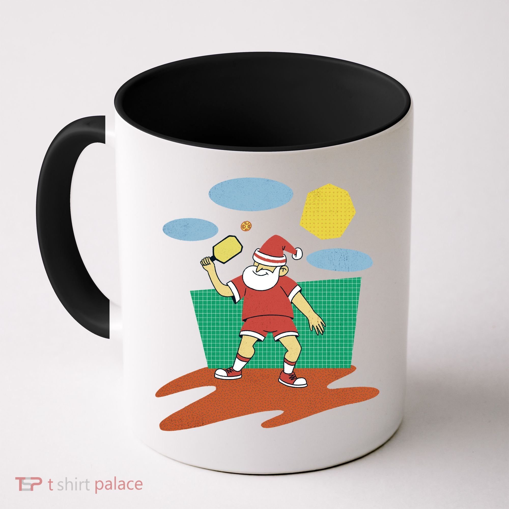 Pickleball Santa Claus Coffee Mug