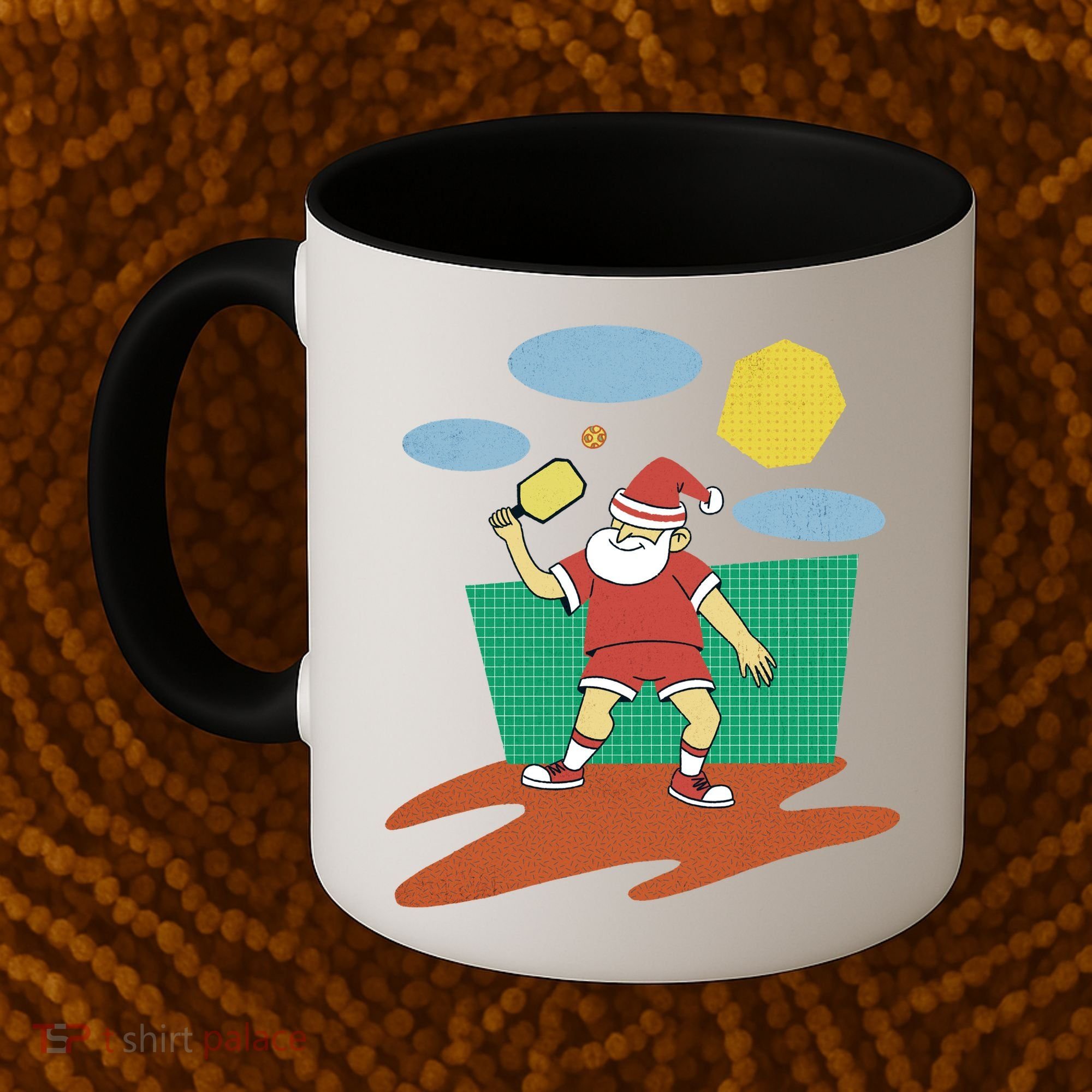 Pickleball Santa Claus Coffee Mug