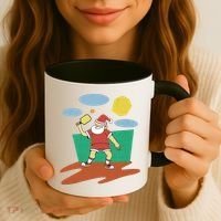 Pickleball Santa Claus Coffee Mug thumb 3