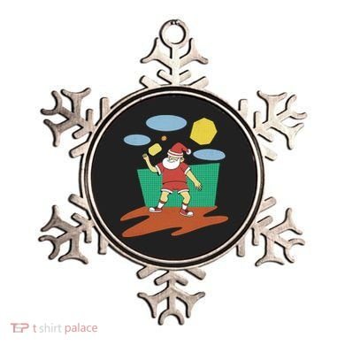 Pickleball Santa Claus Ornament